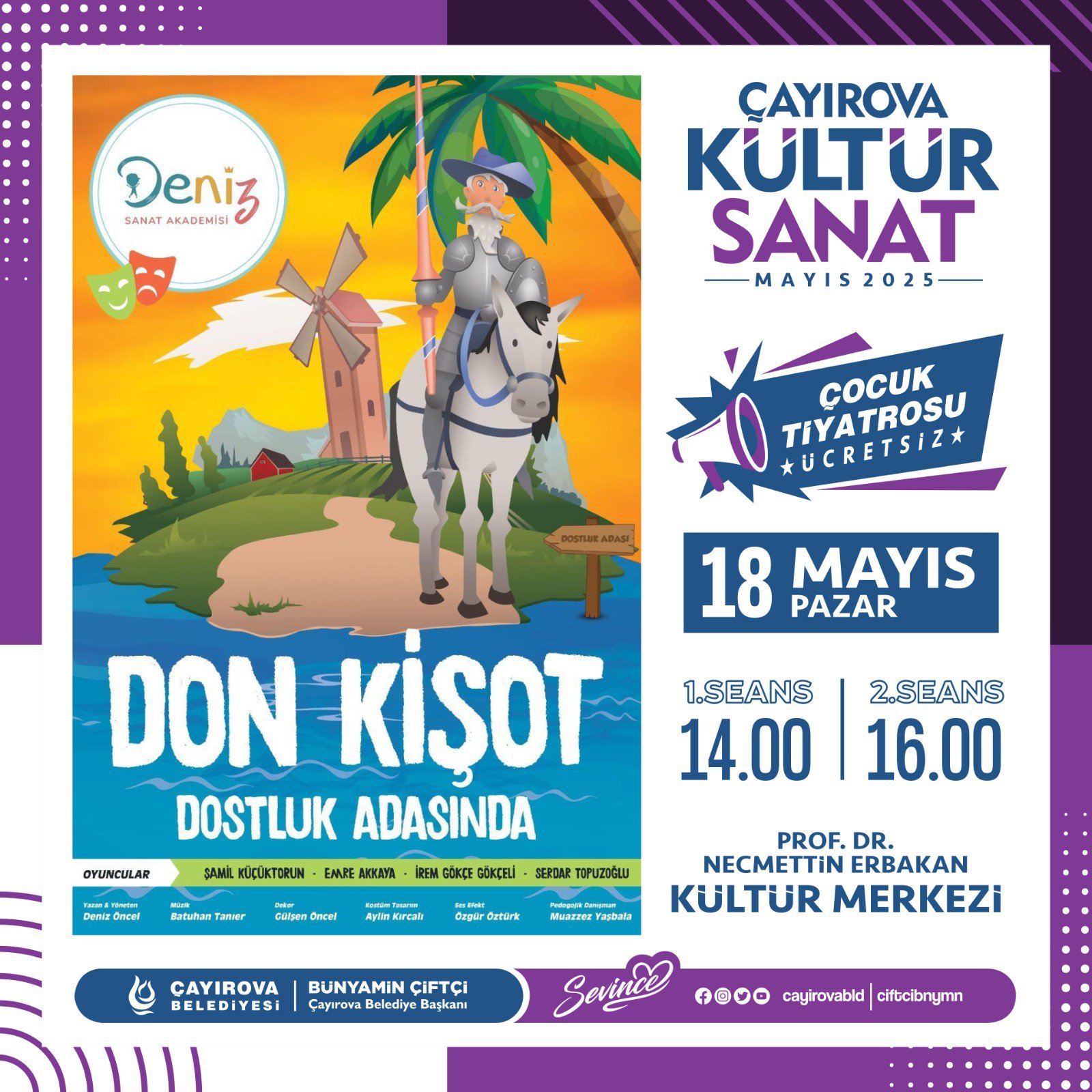 Don Kişot Dostluk Adasında Çocuk Tiyatrosu
