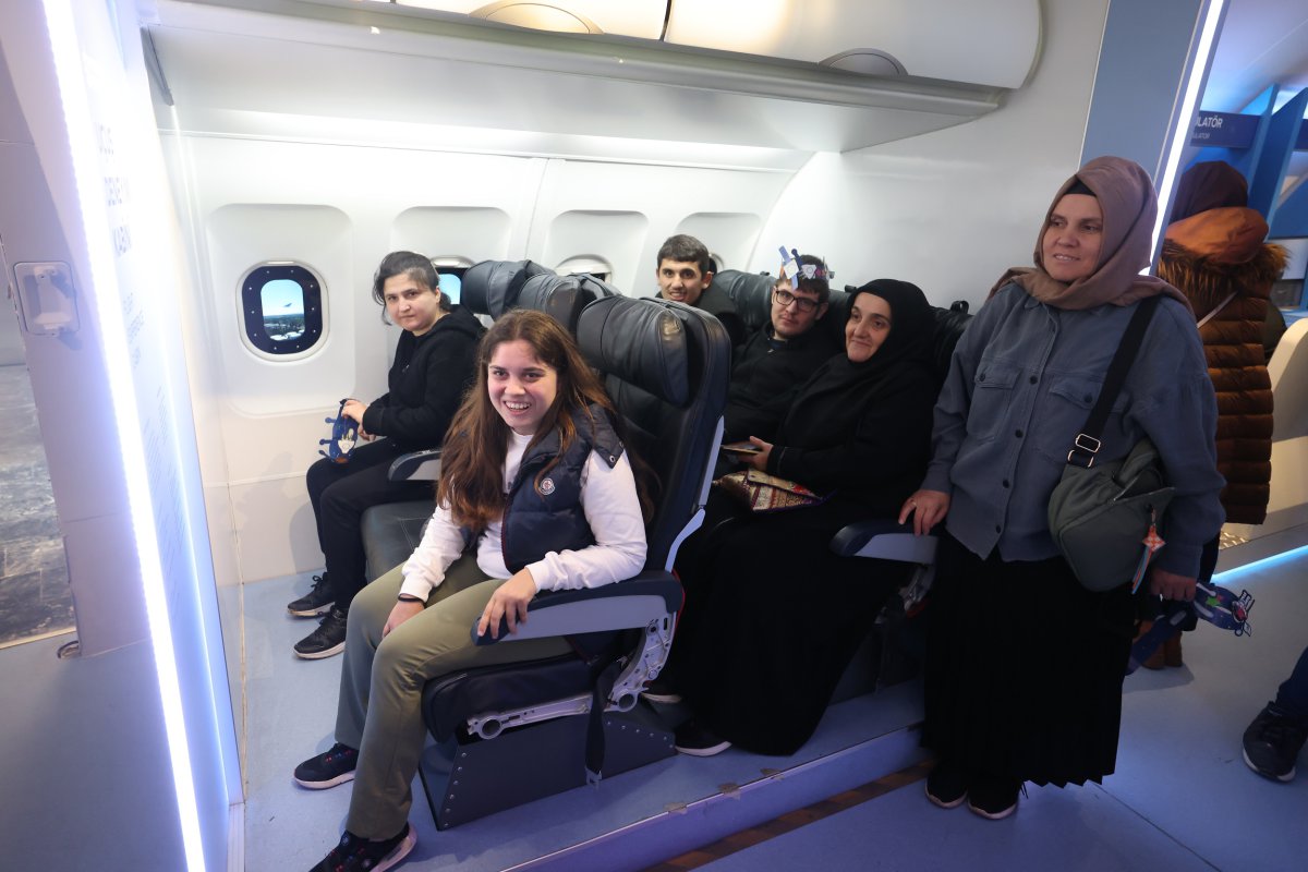 Özel öğrenciler, Uçak Park’ı ziyaret etti