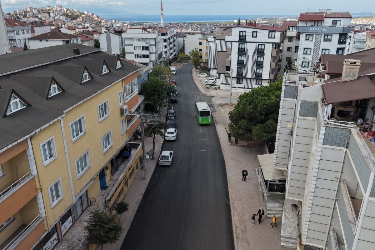  Pir Sultan Abdal Caddesi’nde üstyapı çalışmaları tamamlandı