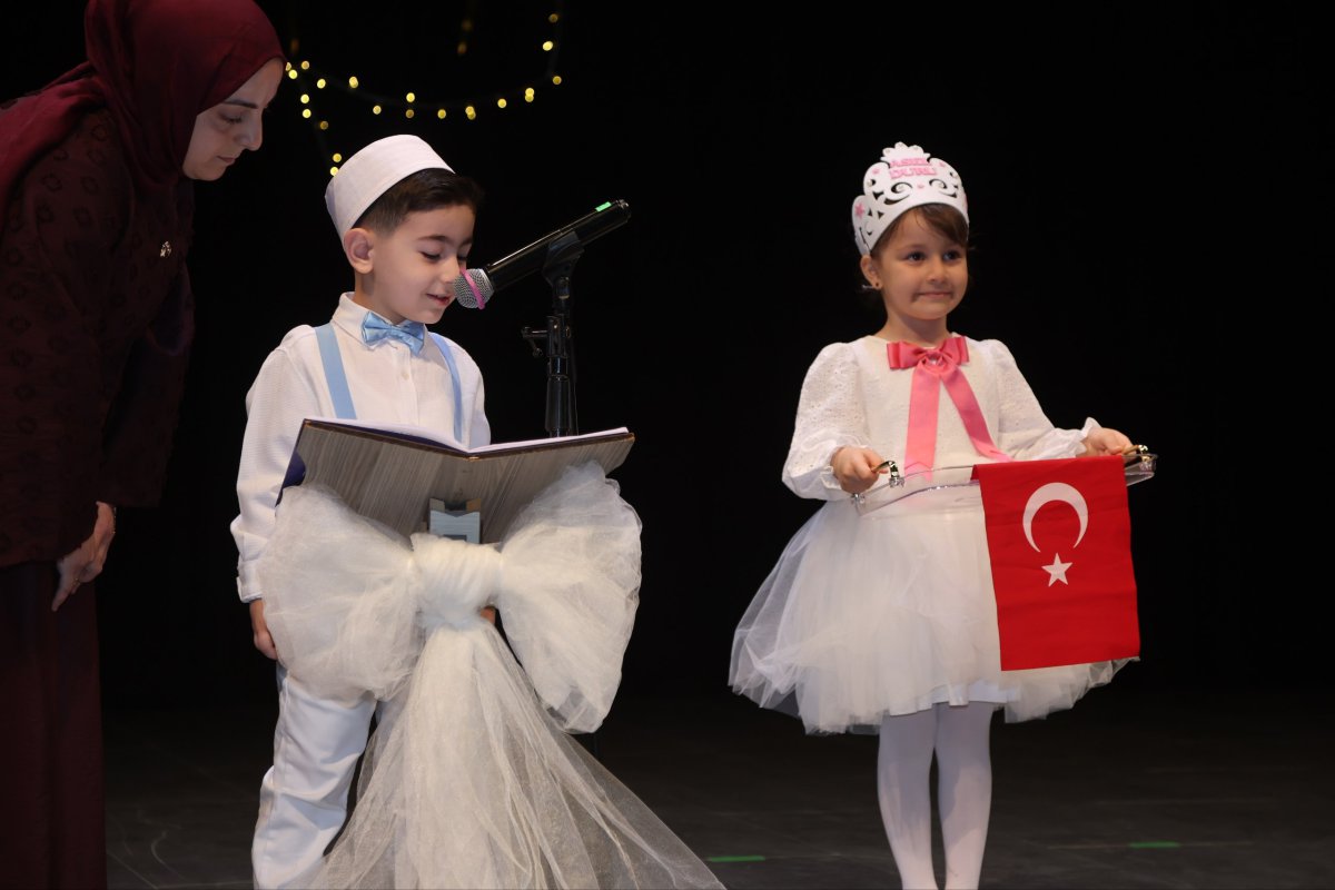 Çocuk kulübü öğrencileri Kur’an’a geçme heyecanı yaşadı